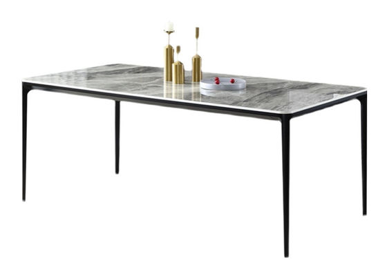 Купить Камень плиты OEM обеденного стола ресторана ODM прямоугольный 120x70x75cm online manufacture