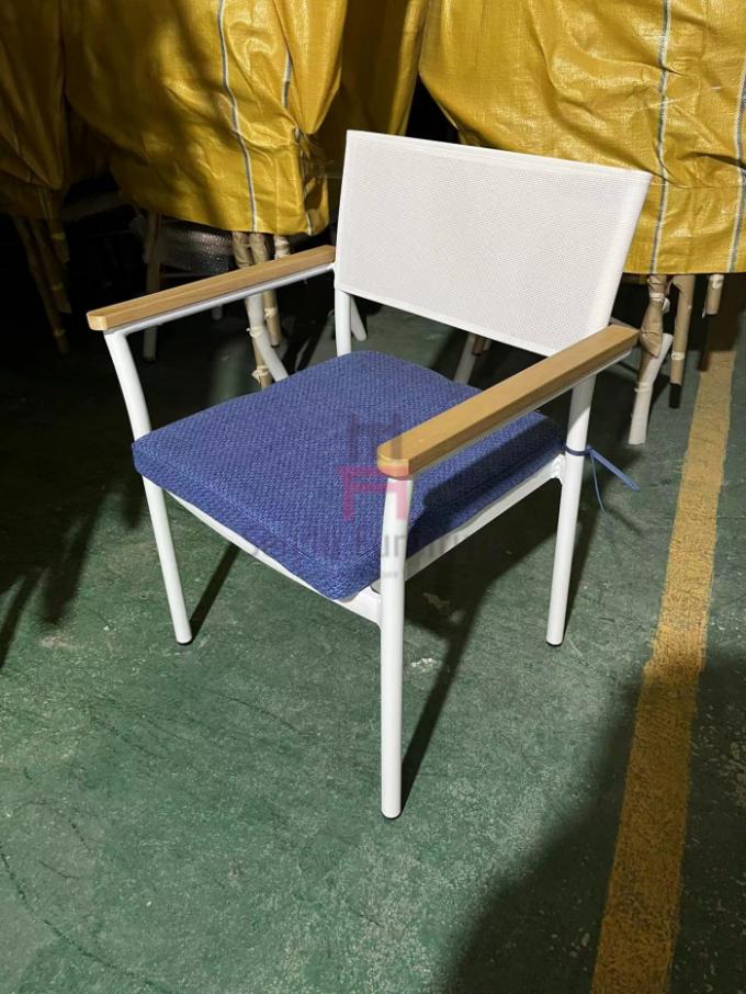 Elegant dining chairs in showroom