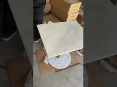 Таблица мрамора Marmo Calacatta с почищенным щеткой основанием нержавеющей стали золота для ресторана/гостиницы