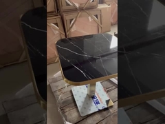 Овальная картина мрамора формы керамическая с золотым обеденным столом шва