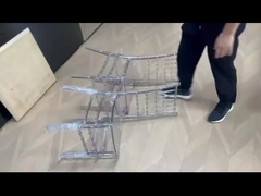 Резиновые пластиковые стулья для ресторанов PC прозрачные безручные для бара / кафе